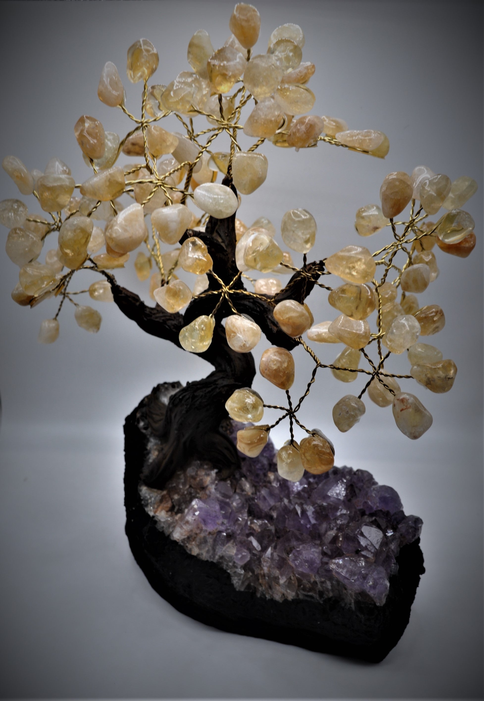 Citrine Bonsai Tree 9"