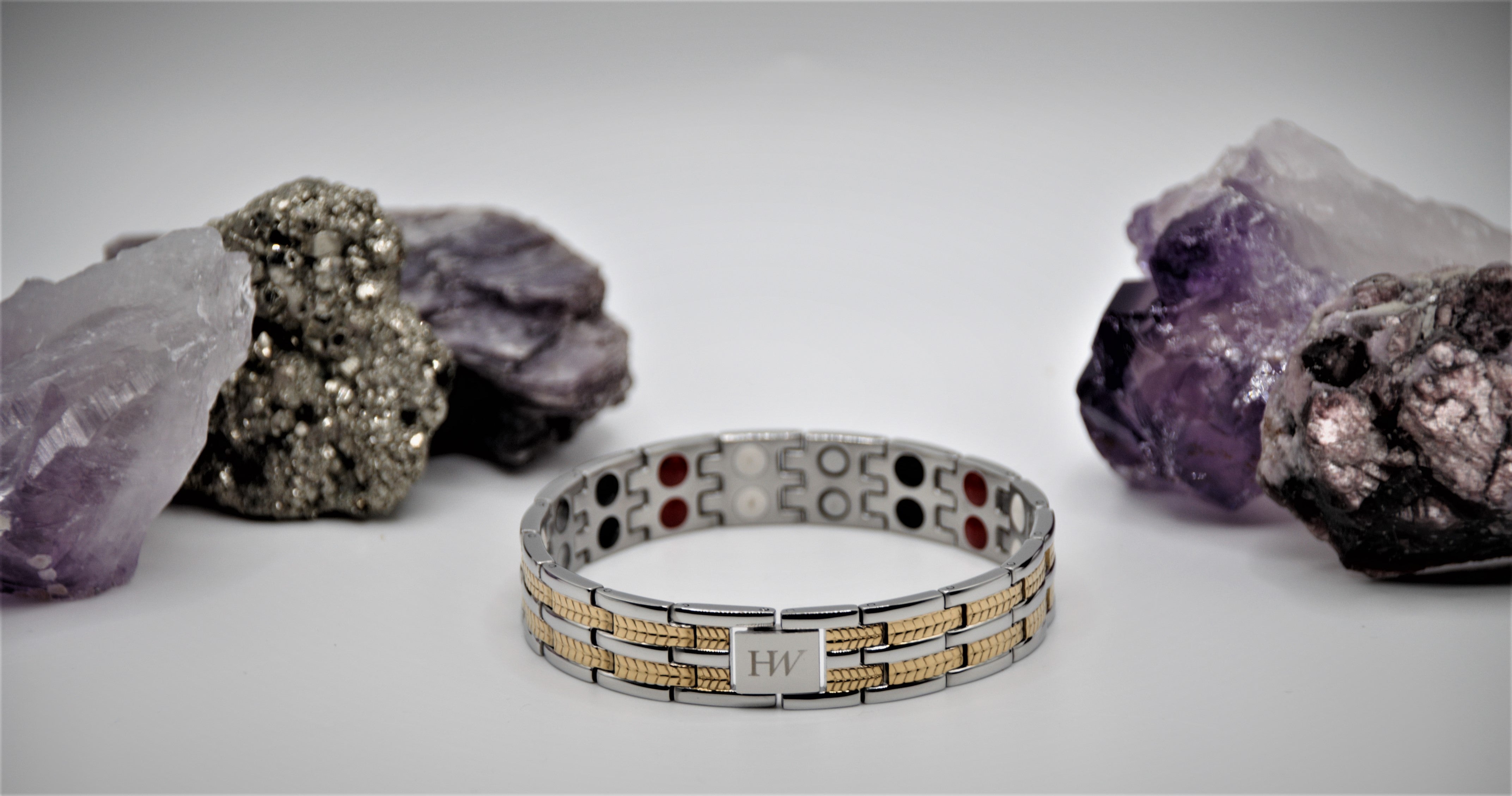 2 Lines 2X Design Silver Gold