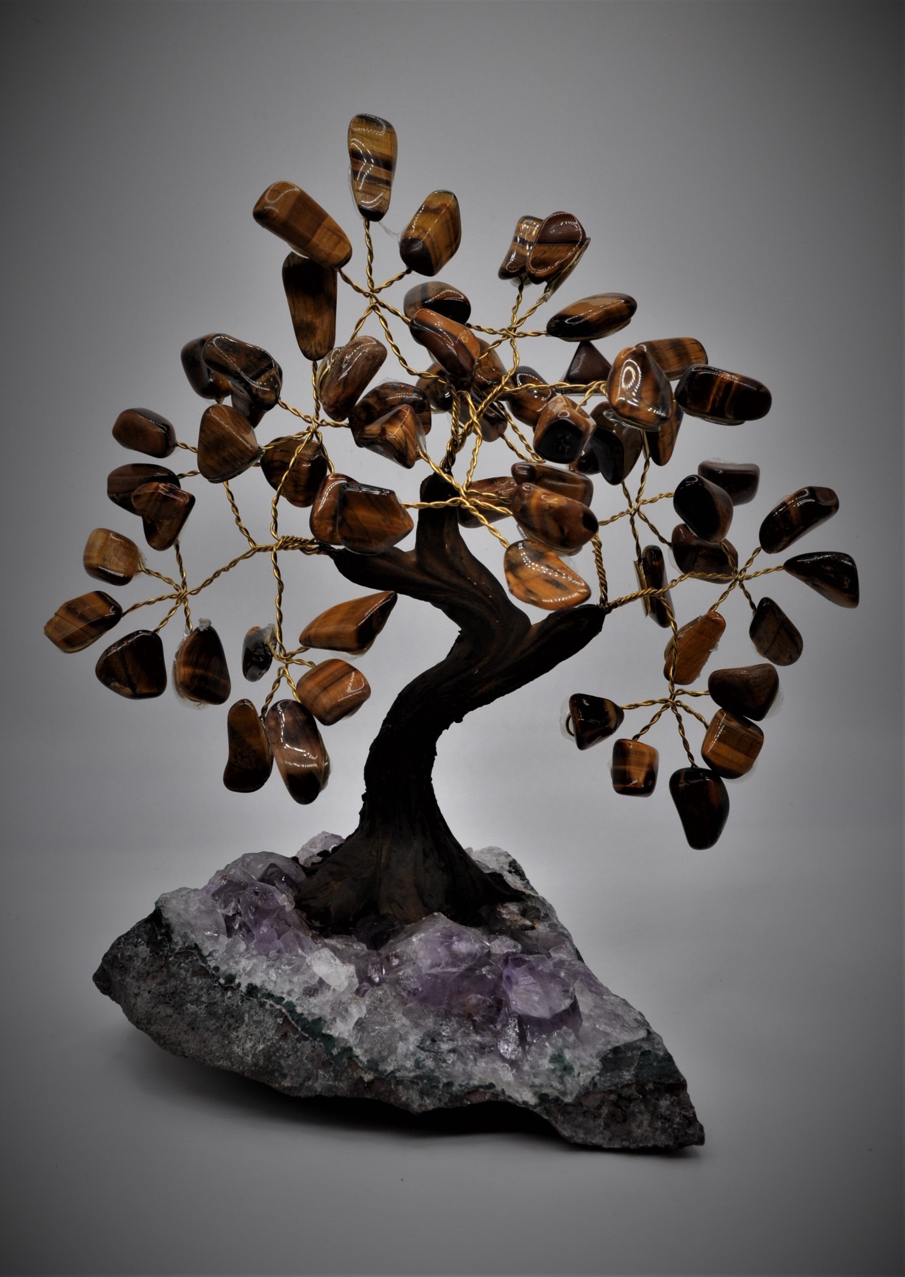 Tiger's Eye Bonsai Tree 7"
