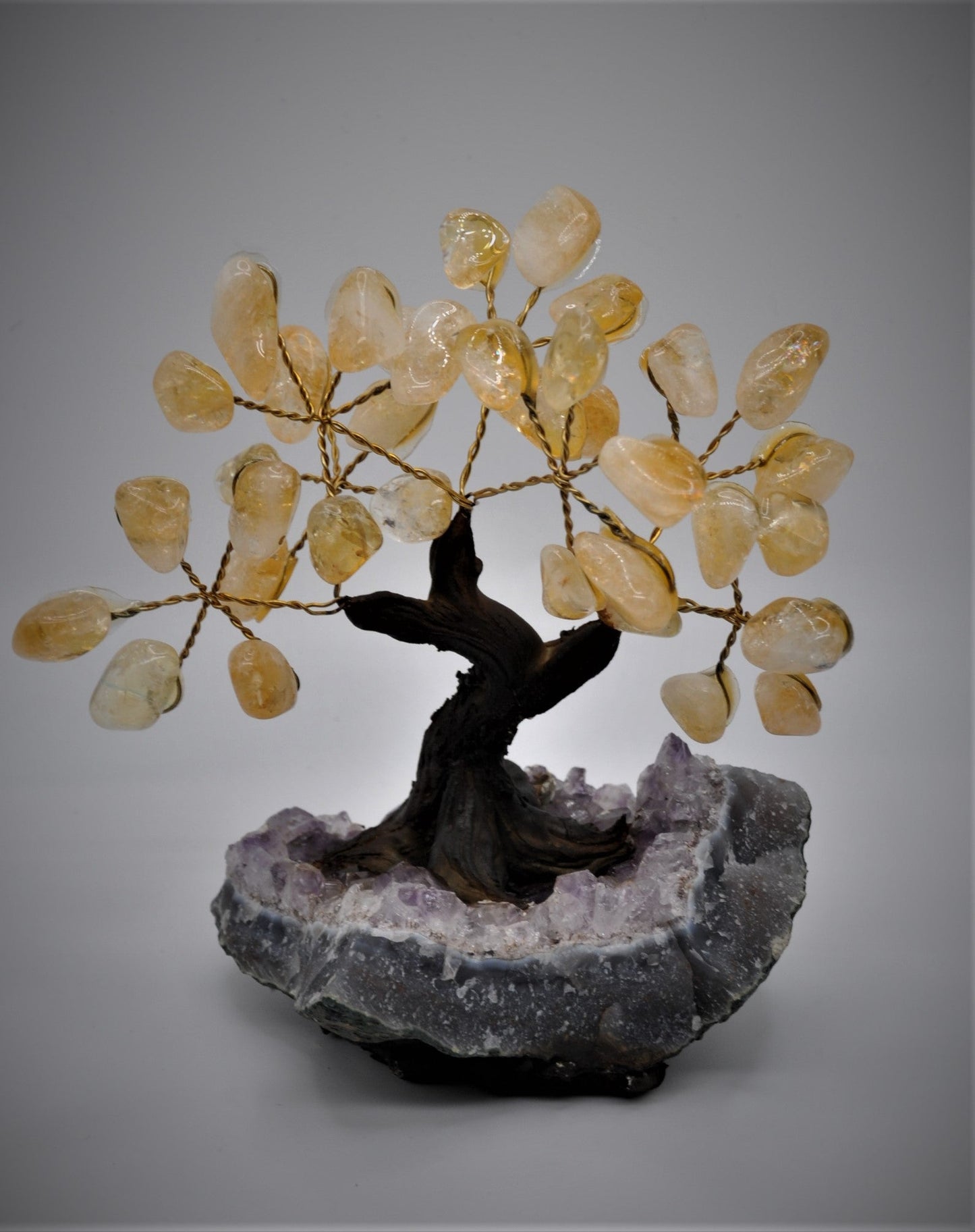 Citrine Bonsai Tree 5"