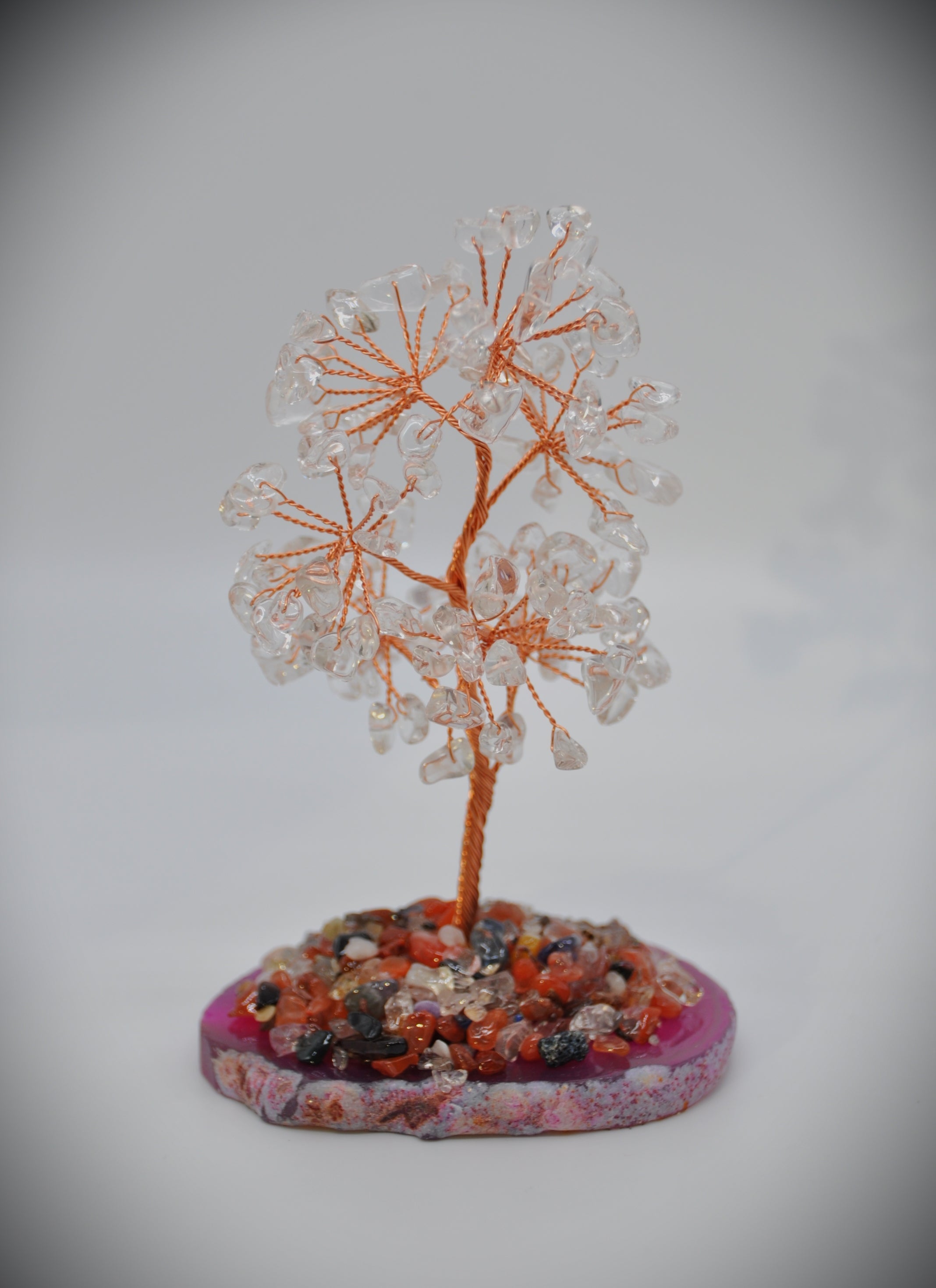 Clear Quartz Bonsai Tree 4"