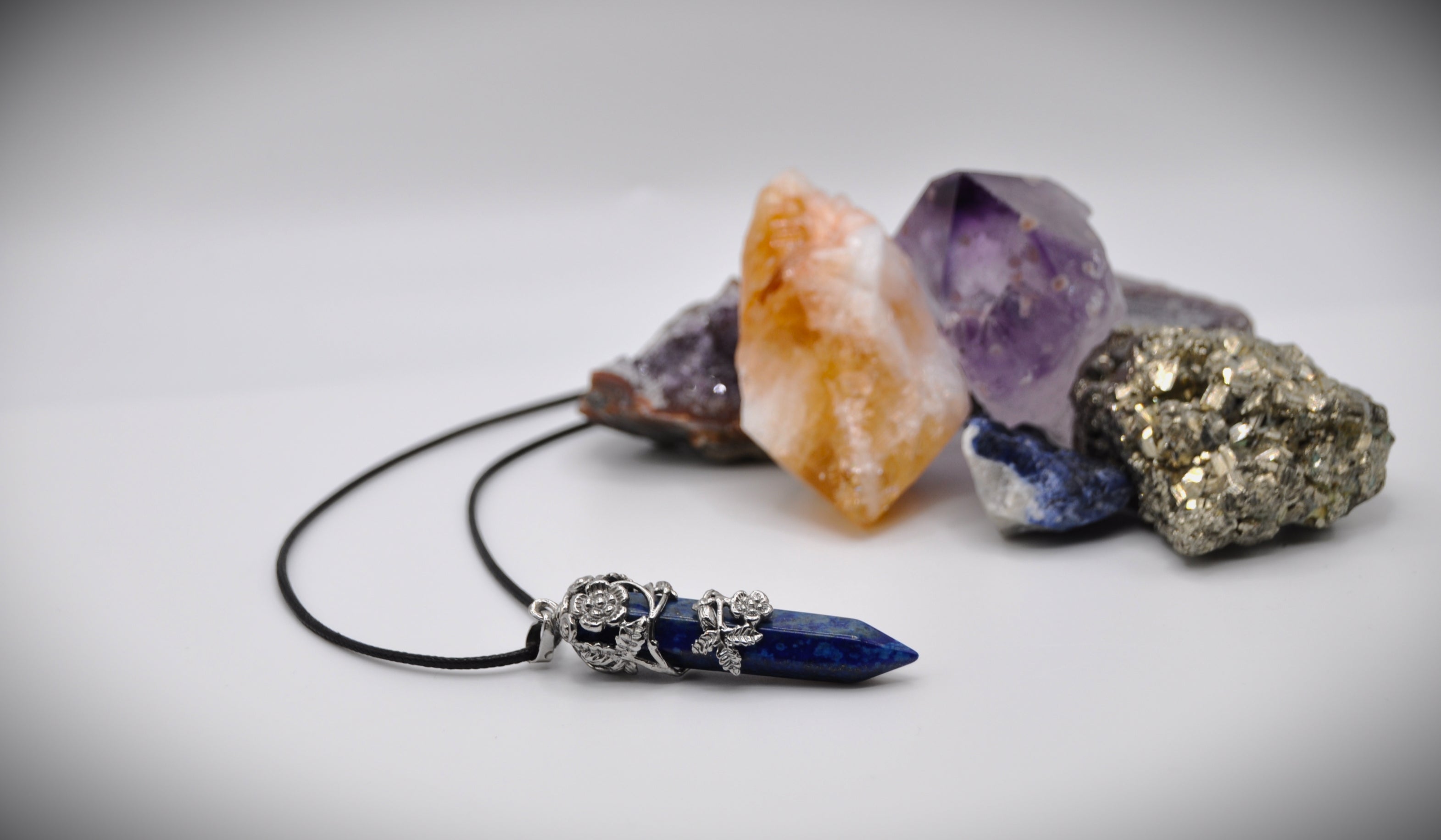Lapis Lazuli Necklace Crystals