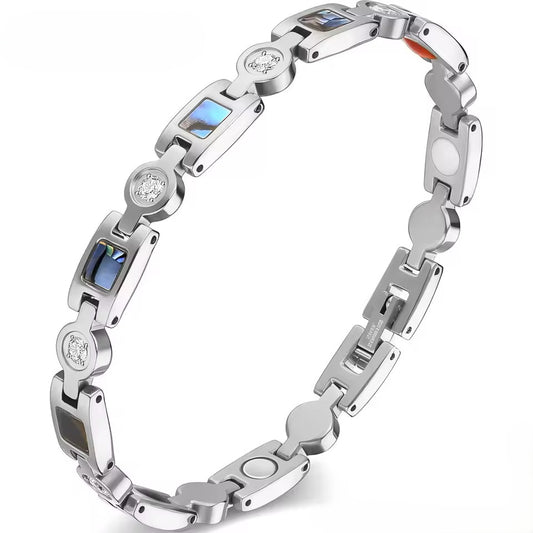 Mother of Pearl Zirconium Silver