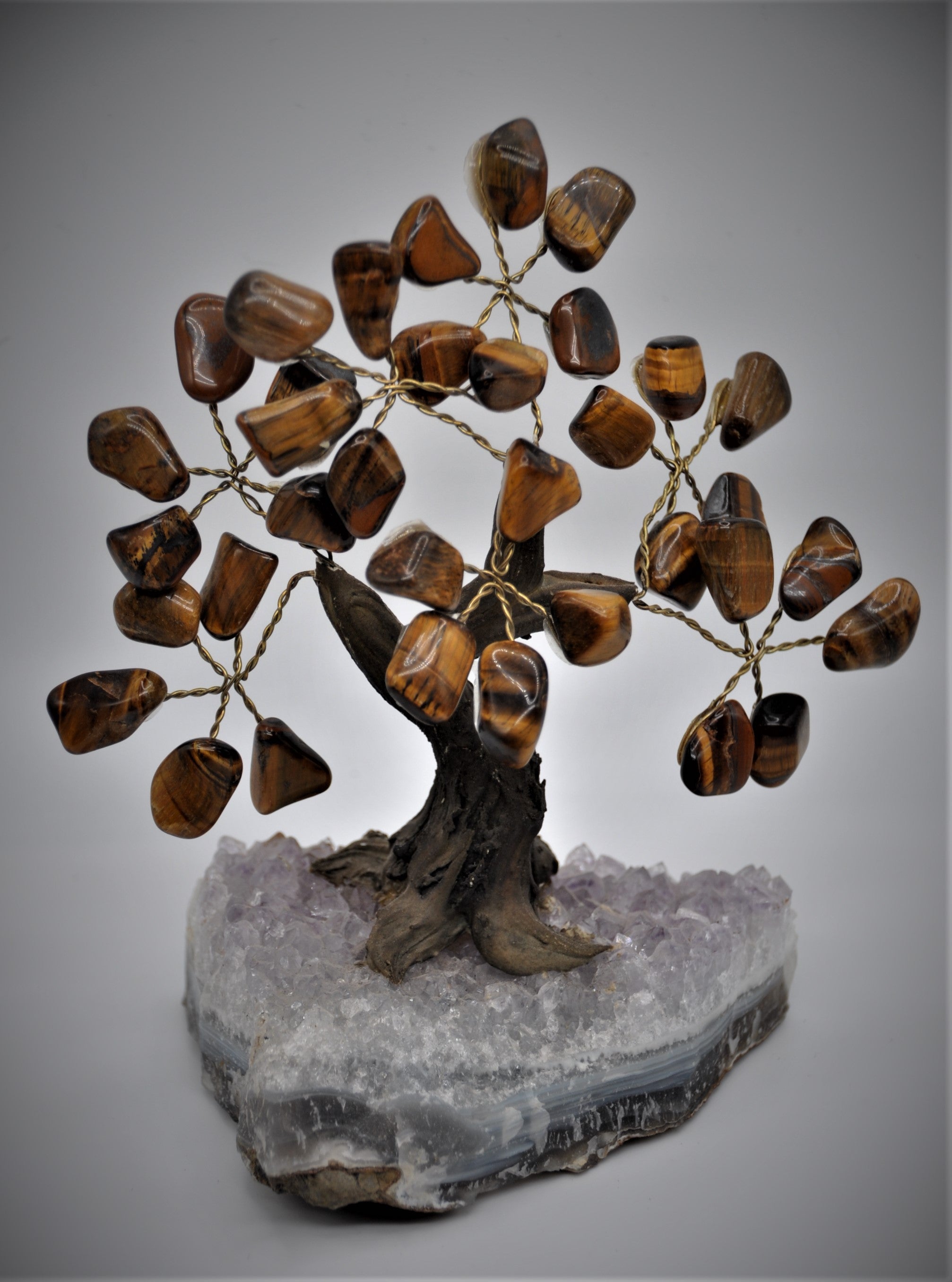 Tiger's Eye Bonsai Tree 5"
