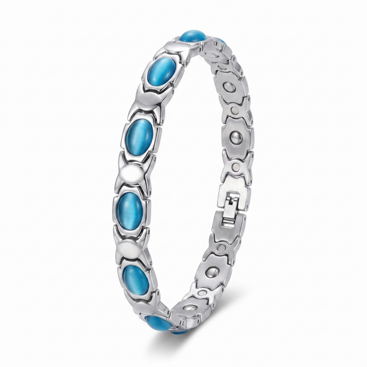 Gaia Gems "Ocean Kiss" Cat's Eye Wellness Bracelet