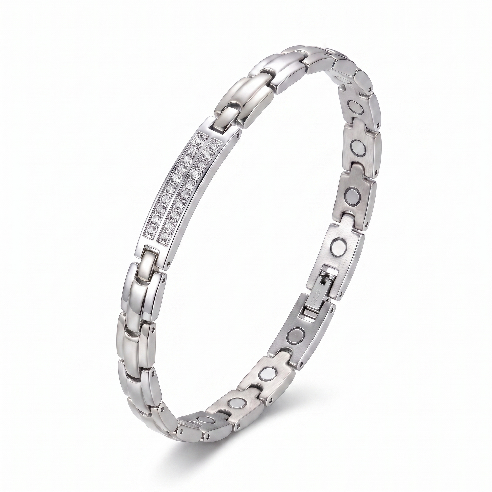 Gaia Gems Signature Crystal Bracelet – Silver