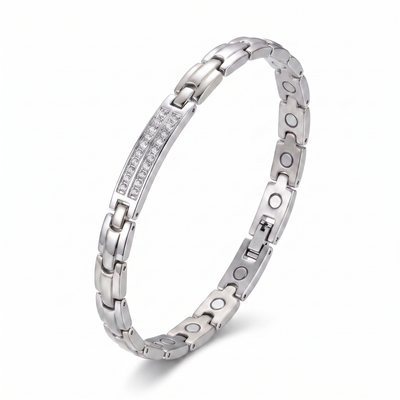 Gaia Gems Signature Crystal Bracelet – Silver