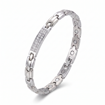 Gaia Gems Signature Crystal Bracelet – Silver