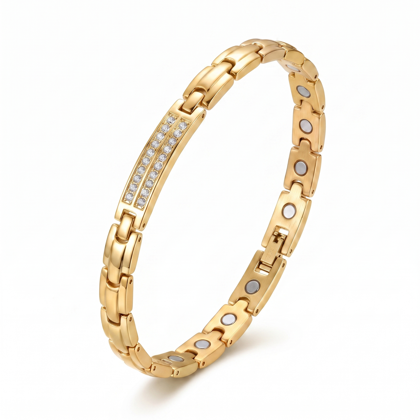 gaia gems signature crystal bracelet – gold