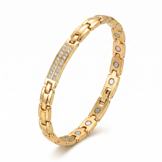 Gaia Gems Signature Crystal Bracelet – Gold