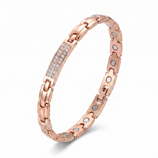 Gaia Gems Signature Crystal Bracelet – Rose Gold