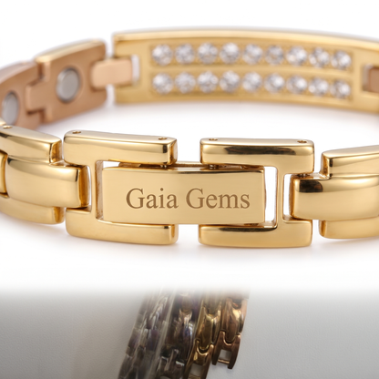 Gaia Gems Signature Crystal Bracelet – Gold