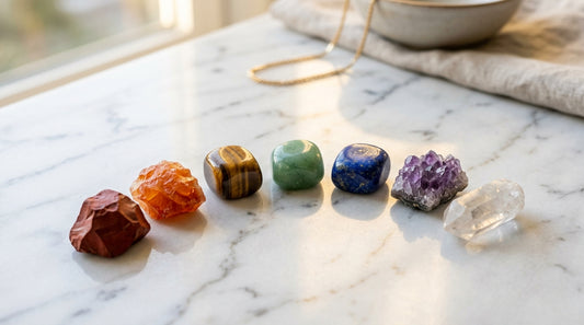 Complete seven chakra raw gemstone collection — Gaia Gems Master Sanctuary Experience